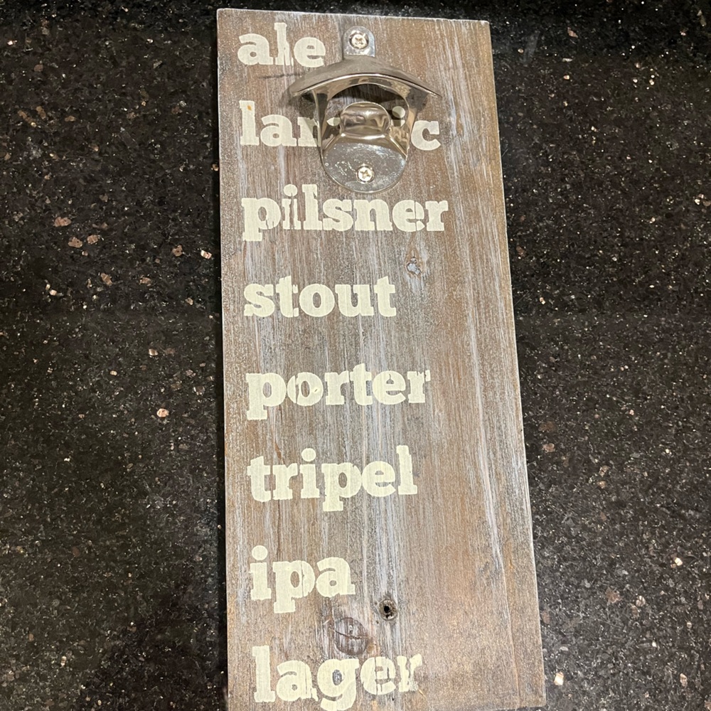 Bar decor bottle opener